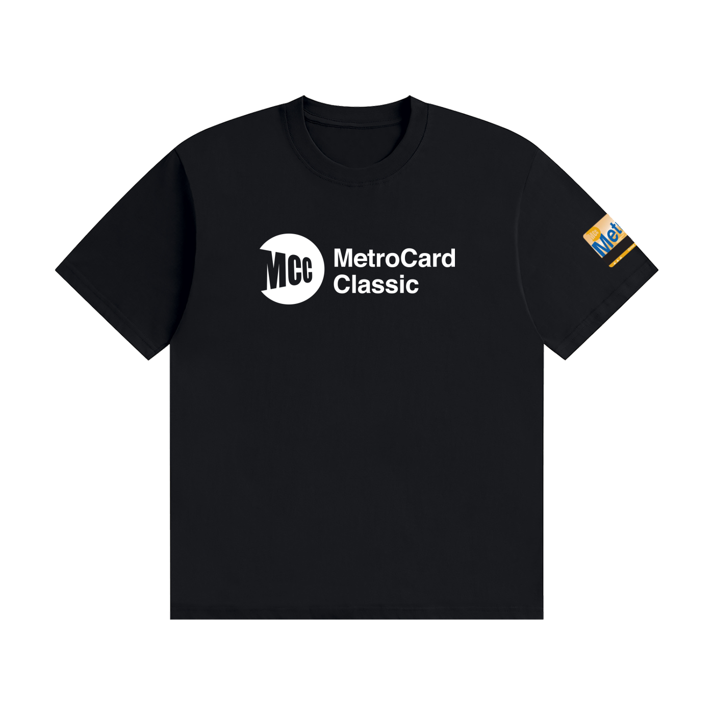 Metrocard Classic MTA T white logo w/ Card sleeve